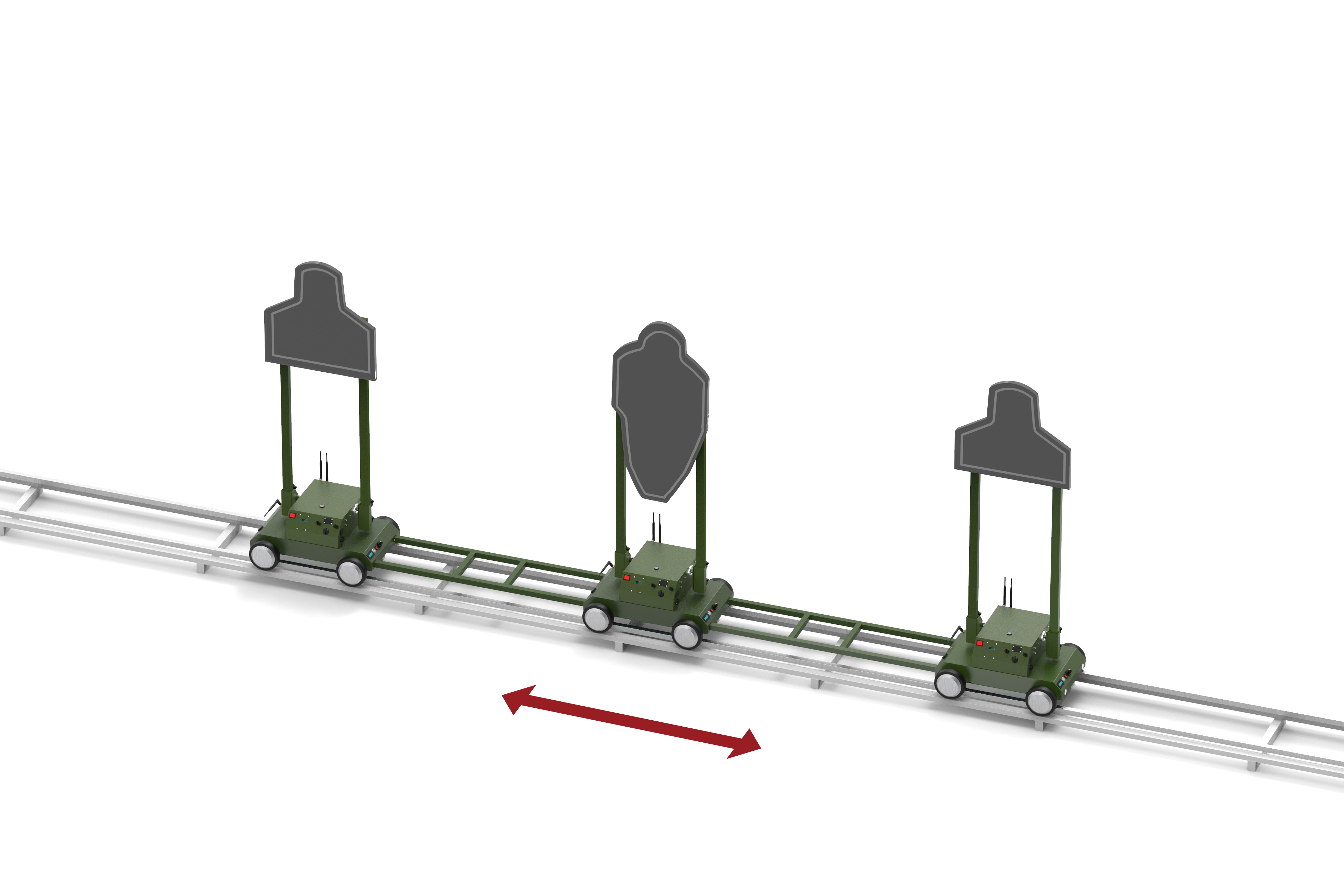 一拖三移動(dòng)靶機(jī)